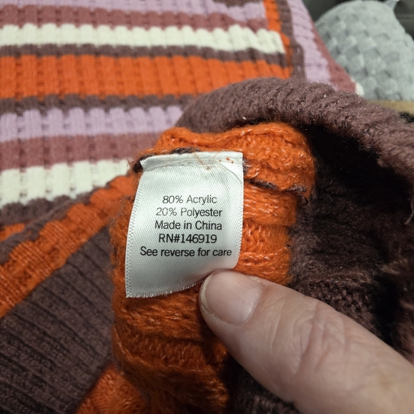 SO Women's Colorful Striped Sweater - Picture 7 of 7